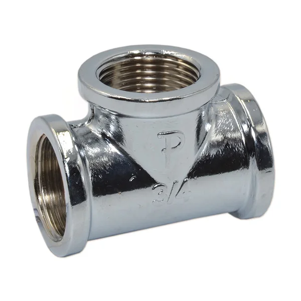 Тройник хром Pattaroni Ø 1/4" внутренняя резьба