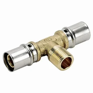 Тройник пресс с наружной резьбой Bonomi Ø 20×3/4"×20 мм