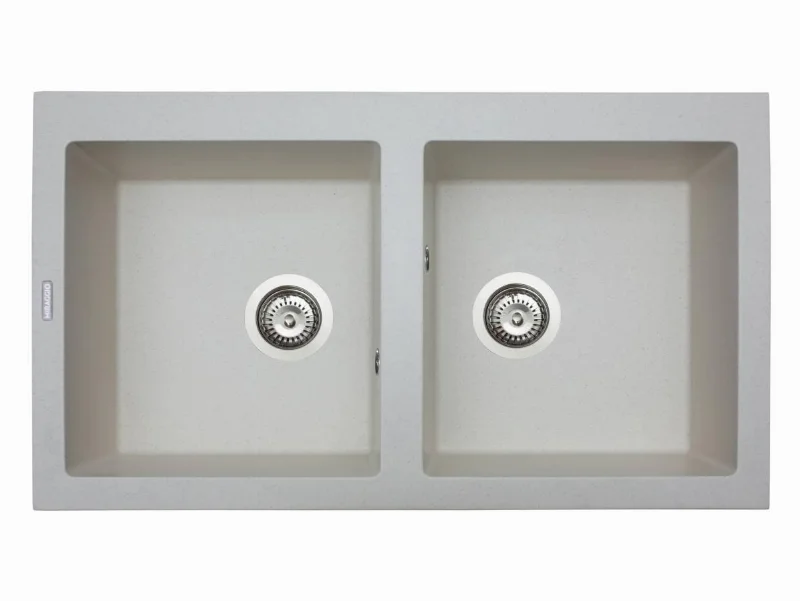 Кухонная мойка двойна Miraggio Westeros 845×504 мм, цвет: жасмин