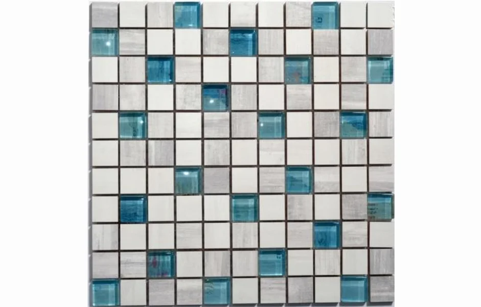 Мозаика CM 3108 C3 Laterizio Griz-Laterizio Bianco-lgrunde Glass 300x300x9 Kotto Ceramica