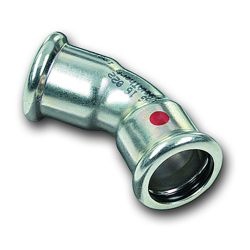 Кут прес оцинковка SANHA Therm Press Ø 22/45° внутр.- внутр. (код. 24041)