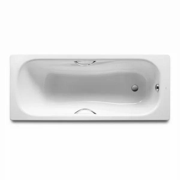 Ванна стальная прямоугольная ROCA Princess 170x75 см (с ручками, без ножек)