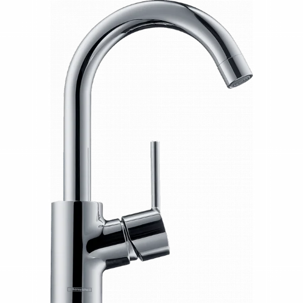 Смеситель Hansgrohe Talis S для раковины с поворотным изливом и сливным гарнитуром, хром 32070000