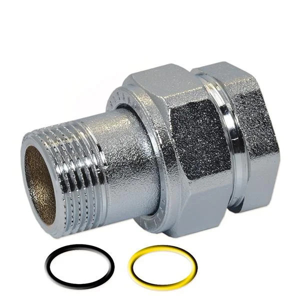 Сгон американка прямая никель Pattaroni Ø 1-1/4" внутр.- наруж. резьба (под конус)