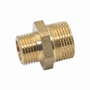 Ниппель редукционный латунный Pattaroni Ø 1/8"×1/4" наружная резьба