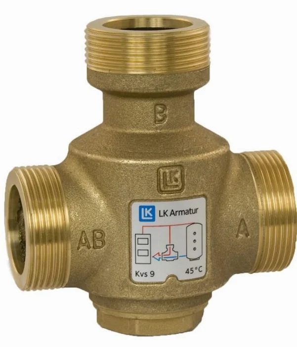 Клапан 3-ходовой LK 823 ThermoVar 1-1/2" 45 °С