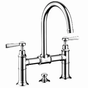 Смеситель для раковины Axor Montreux 220, на 3 отверстия, 2-х рычажный, хром