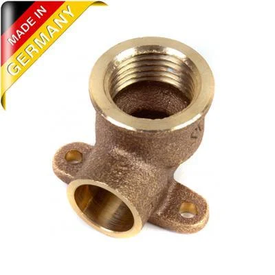 Коліно бронзове настінне Sanha Ø 18x1/2" внутрішня різьба (4472g)