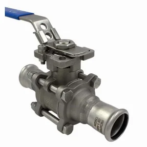 Кран шаровой разборной пресс нержавейка RM Inox PRES Ø 76.1 мм