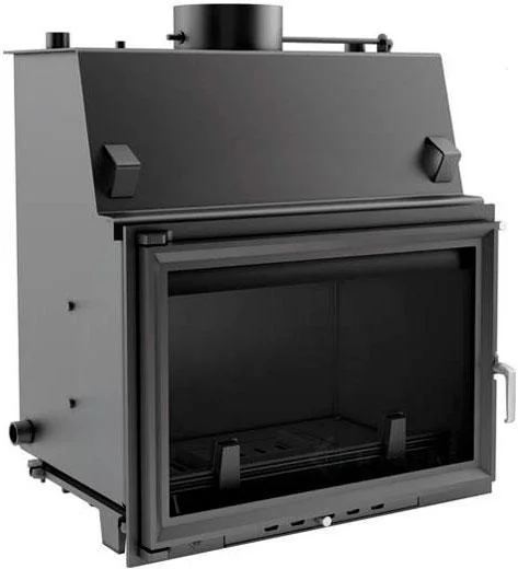 Каминная топка Kratki OLIWIA/PW/BL/22/BS/W/DECO - 22 кВт Остекление "BS с левым стеклом DECO"