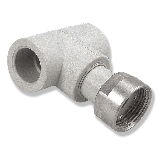 Тройник с накидной гайкой PPR Ekoplastik Ø 20×3/4"×20 мм
