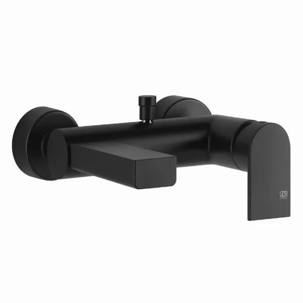 Змішувач Gessi Via Manzoni 38613.299 для ванни з душем, чорний