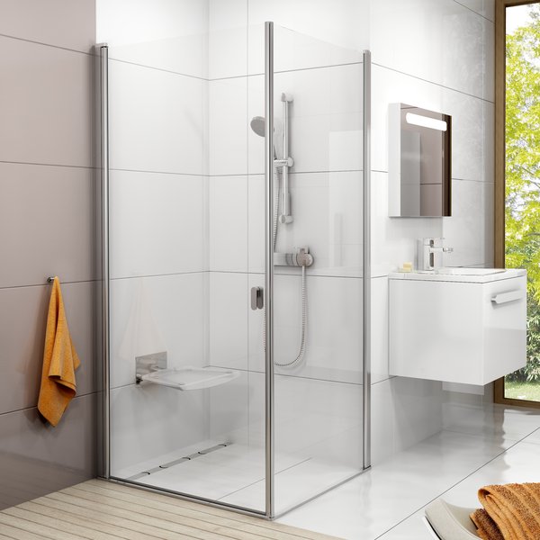 Стенки для душевой кабины  Ravak Chrome CPS-80 белый+Transparent