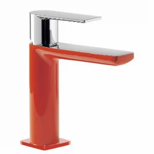 Смеситель для умывальника Tres Loft Colors 170 красный-хром