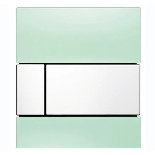 Кнопка-клавіша TECEsquare скляна зелена/біла клавіша