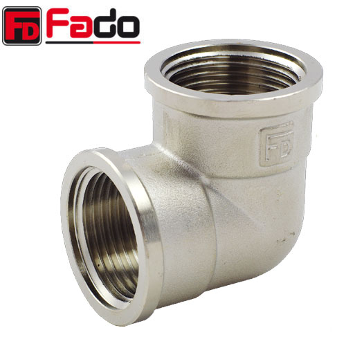 Коліно латунне FADO Fit Nickel Ø 3/4" внутрішня різьба