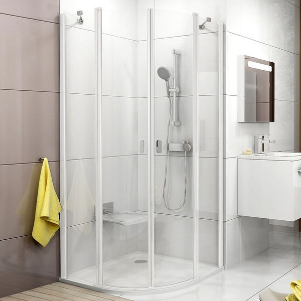 Душевая кабина Ravak Chrome CSKK4-90 белый+Transparent
