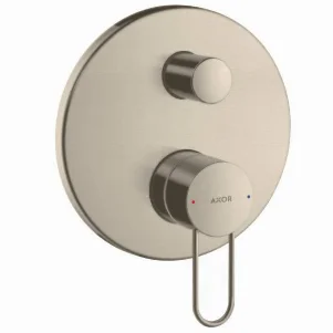 Смеситель для ванны и душа Axor Uno Ø 170 мм, с защитной комбинацией, никель