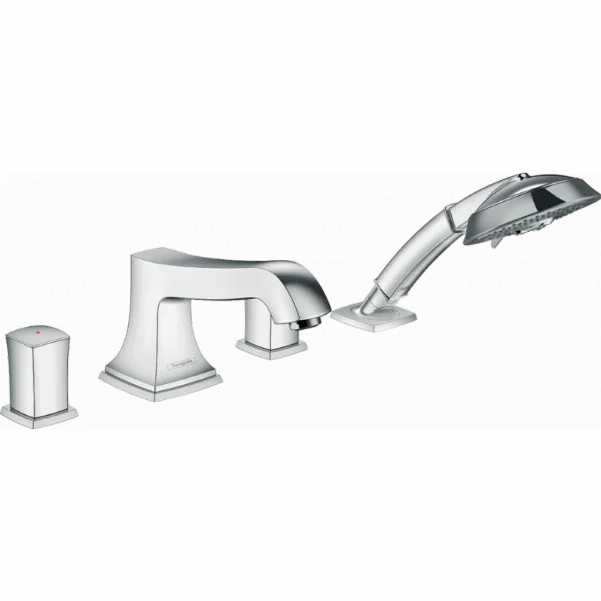 Смеситель Hansgrohe Metropol Classic на 4 отверстия с ручным душем 31315000