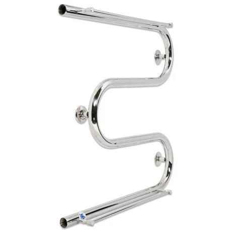 Полотенцесушитель змеевик водяной LARIS25 РС3 500x500 мм 1/2" с 2-мя полочками