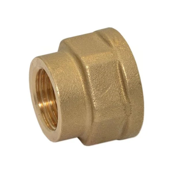 Муфта редукционная латунная Pattaroni Ø 1/2"×1" внутренняя резьба