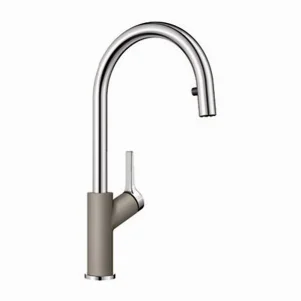 Смеситель для кухни Blanco Carena-S хром/серый беж