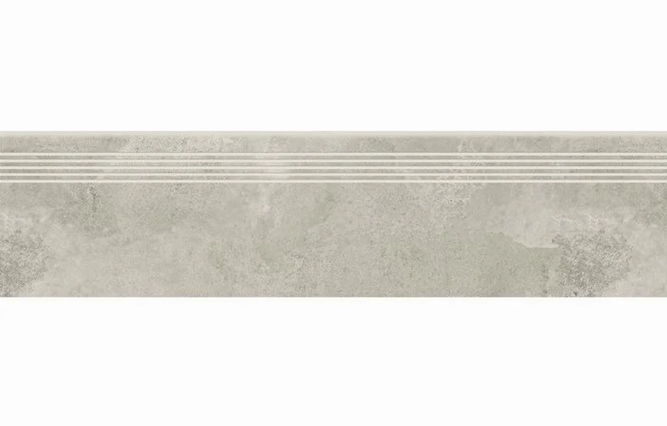 Щабель пряма Quenos Light Grey Steptread 298x1198x8 Opoczno
