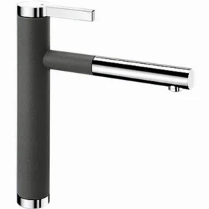 Смеситель для кухни Blanco Linee-S хром/темная скала