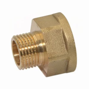 Перехідник латунний Pattaroni Ø 1/2"×3/4" зовн.- внутр. різьба (під ключ)