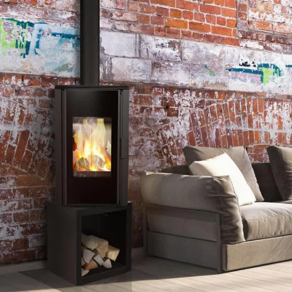 Стальная печь-камин Kratki Koza Enyo Flat 01 - 6,0 кВт