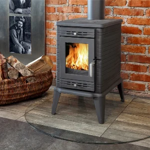Чугунная печь-камин Kratki Koza K10 - 10,0 кВт, дымоход Ø 150 мм