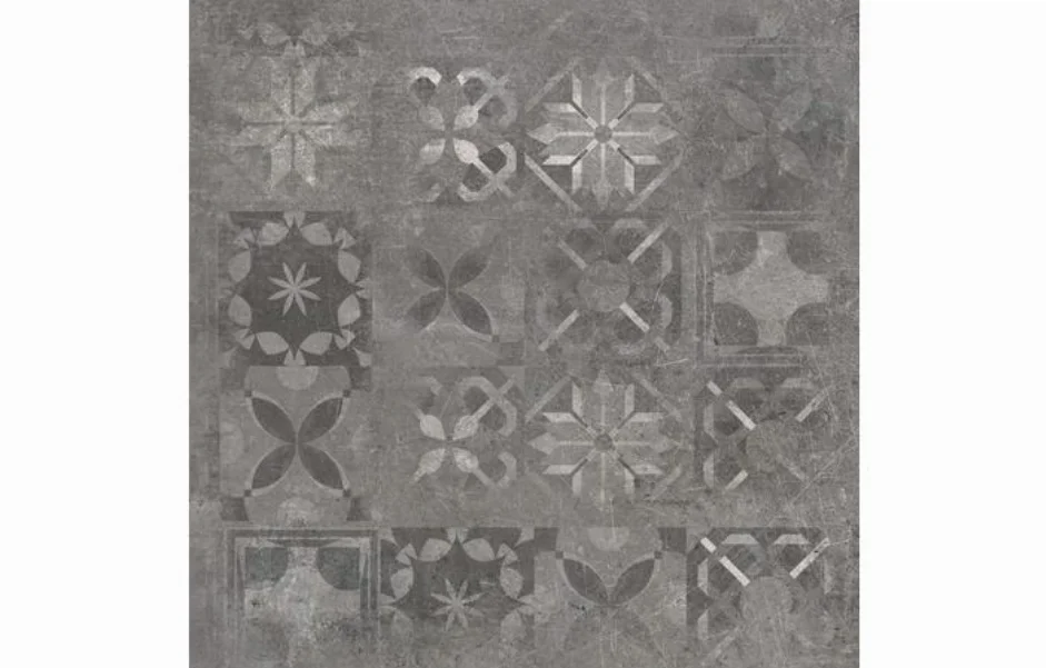 керамогранітна Плитка Softcement Graphite Decor Patchwork RECT 597x597x8 Cerrad