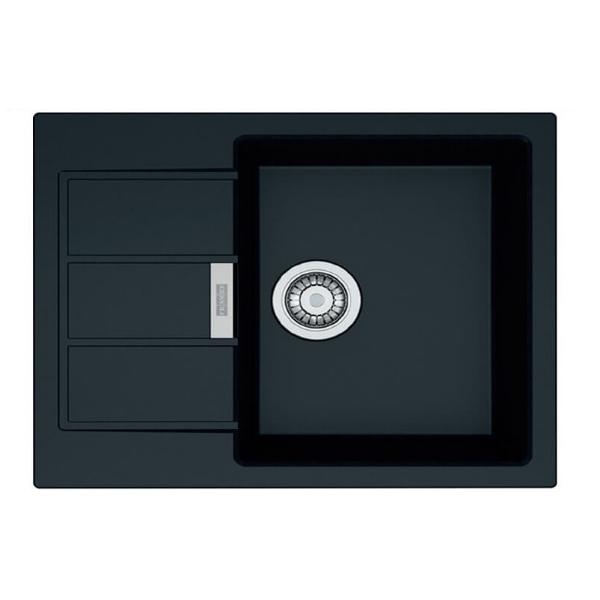 Мойка кухонная FRANKE Sirius Tectonite SID 611-62 Slim черный