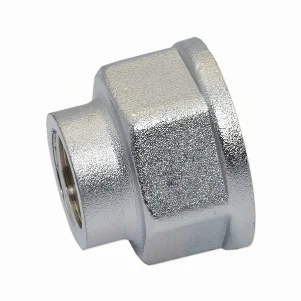 Муфта редукционная хром Pattaroni Ø 1/4"×3/8" внутренняя резьба