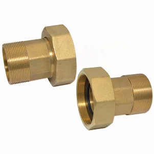 Штуцера для лічильника латунні Pattaroni Ø 1-1/2"×2" (пара)