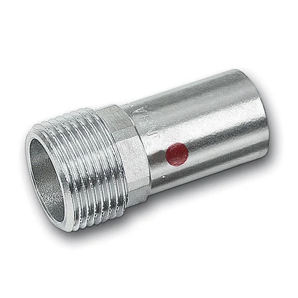 Перехідник прес оцинковка RM Steel Pres Ø 18×3/4" зовнішня різьба