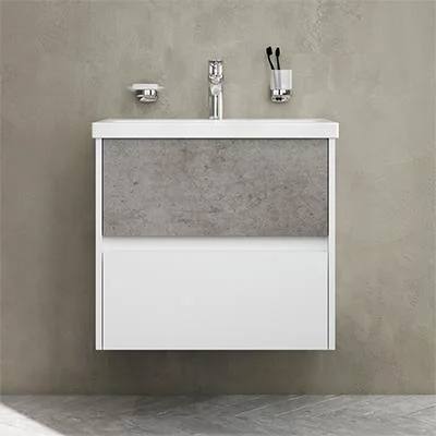 Тумба з раковиною підвісна 60 см 2 ящика AM.PM Gem S M91-FHX0602-WC0602BF38