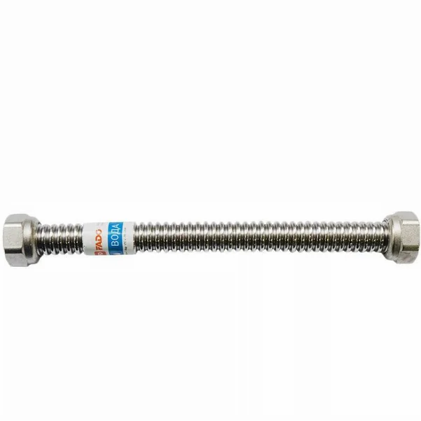 Шланг сильфонный для воды Fado Ø 1/2"×1/2" - 120 см, внутр.- внутр. резьба