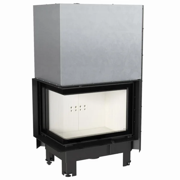 Камінна топка Kratki MBZ 13 BS 13,0 кВт, ліва - гільйотина гнуте скло