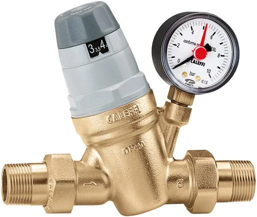 Редуктор тиску CALEFFI Ø 1/2" зі шкалою, з манометром