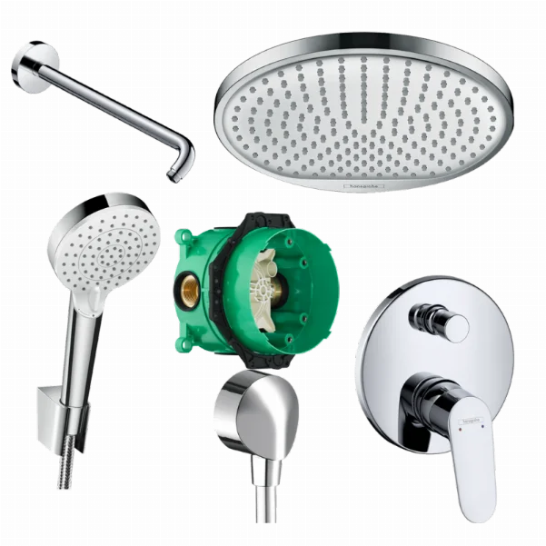 Душевая система скрытого монтажа Hansgrohe Focus Ecosmart 72494000