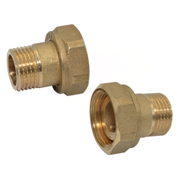 Штуцер-адаптер латунний Pattoni Ø 3/8"×1/2" (пара)