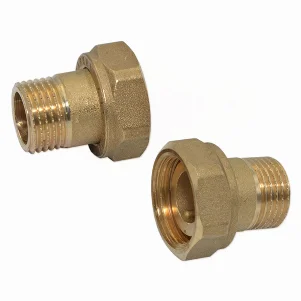 Штуцер-адаптер латунный Pattoni Ø 3/8"×1/2" (пара)