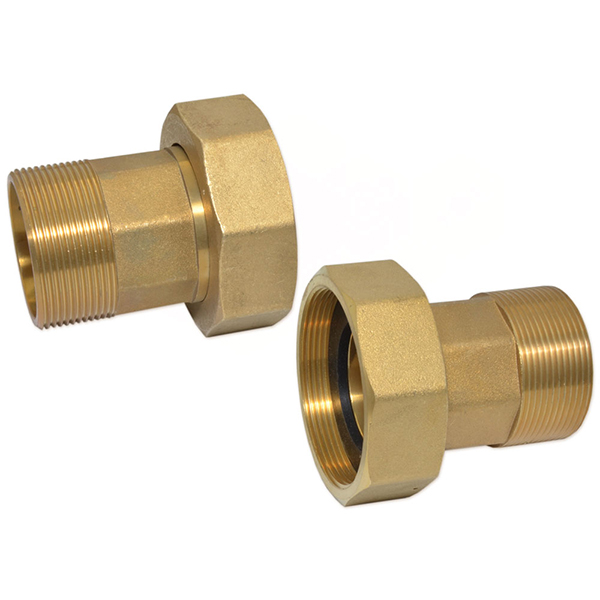 Штуцера для лічильника латунні Pattaroni Ø 1"×1-1/4" (пара)