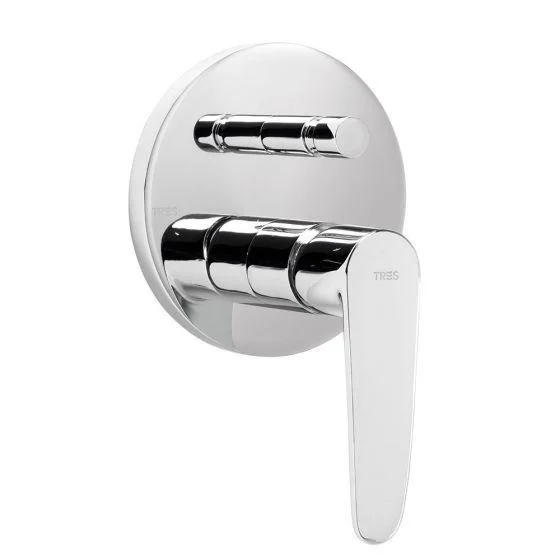 Смеситель встраиваемый для ванны и душа Tres Flat
