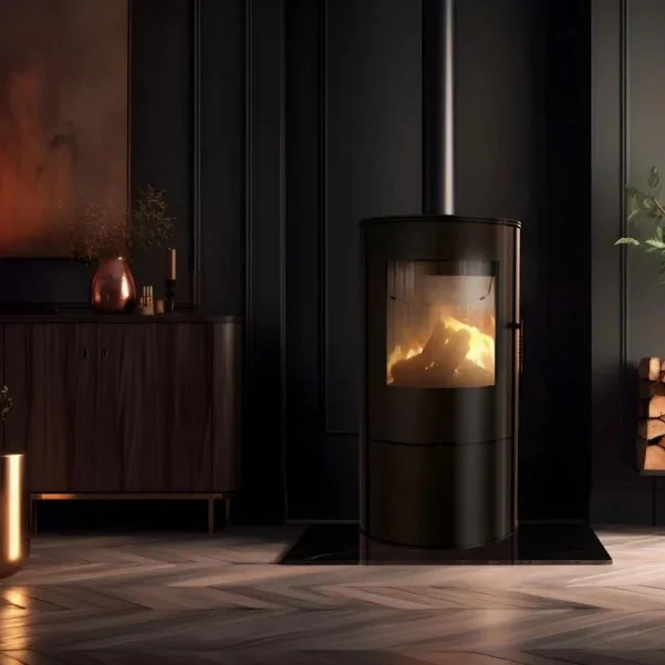 Стальная печь-камин Kratki Koza Rollo 8,0 кВт
