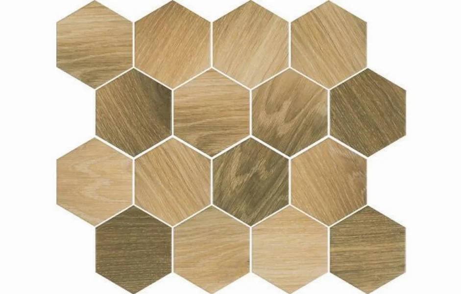 Мозаїка Natural Wood Mix Heksagon MAT 220x255 Paradyz