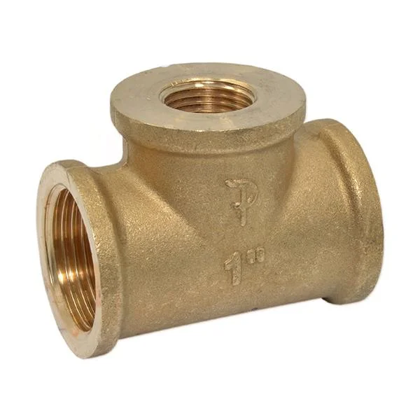 Тройник редукционный латунный Pattaroni Ø 3/4"×1/2"×3/4" внутренняя резьба