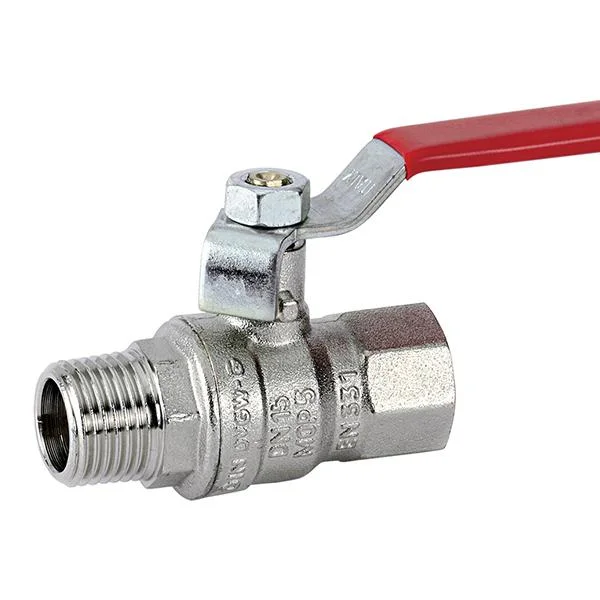 Кран шаровой усиленный Bonomi Missouri PN40 Ø 1/2" внутр.- наруж. резьба, "стальная ручка"
