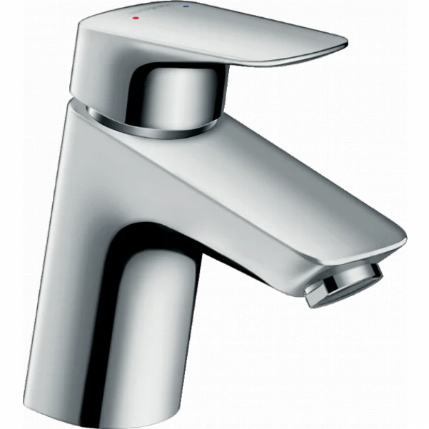 Смеситель для раковины Hansgrohe Logis со сливным клапаном Push-Open, хром